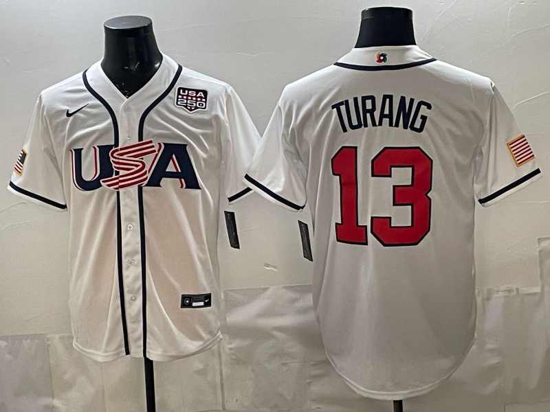 Men 2026 World cup white MLB Nike jersey 0090